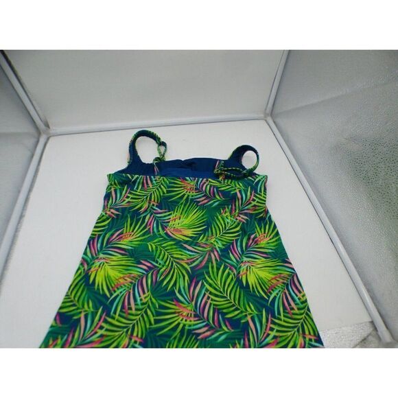 Women's Lands' End Bust Minimizer UPF 50 Squareneck Underwire Tankini Top, Sz. 4 - Picture 9 of 10